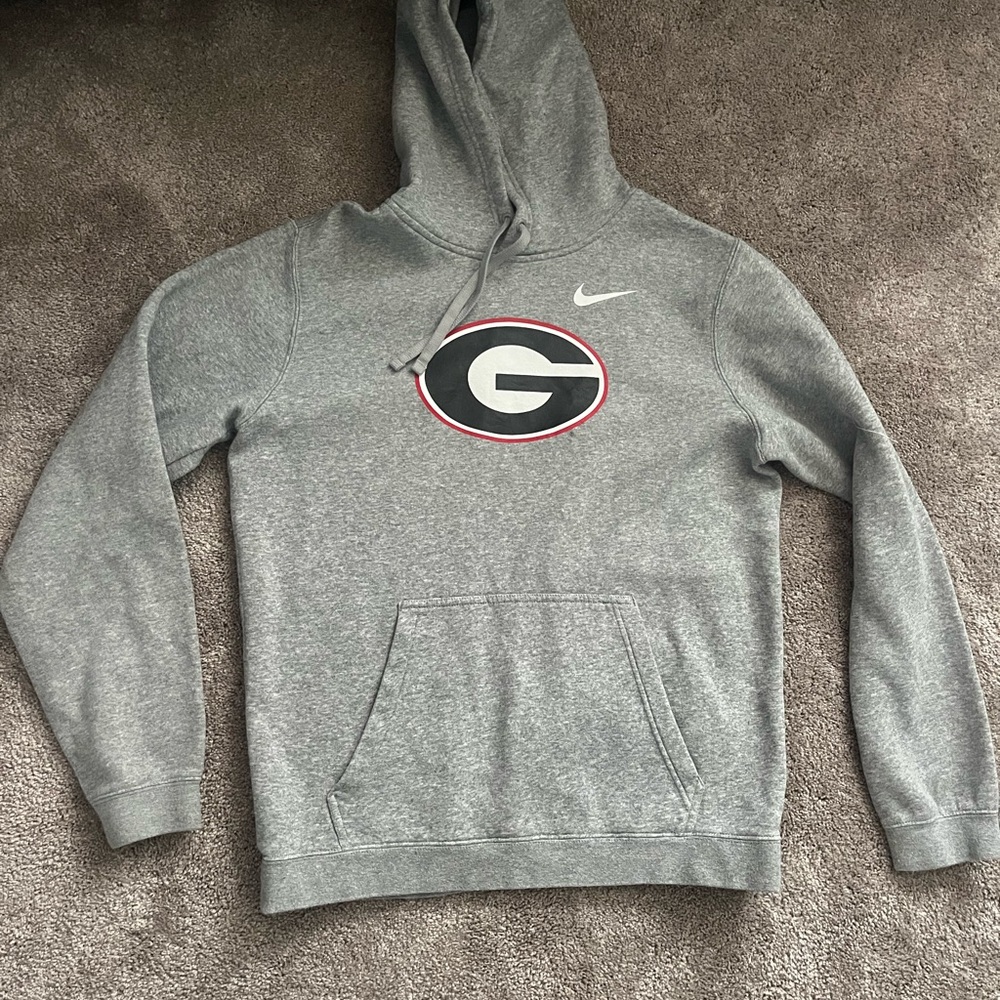 nike grey uga hoodie